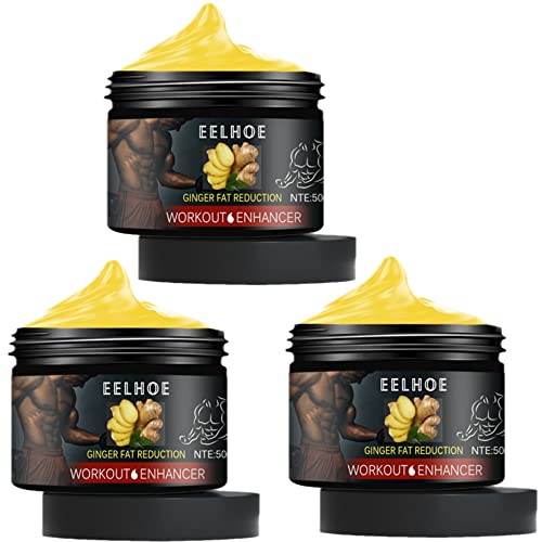 Muscle Growth Enhancement HotCream, Muscle Growth Enhancement Hot Cream, EELHOE Ginger Fat Reduction Workout Enhancer, Musclegrowth Enhancement Hotcream, 50ML Muscle Growth Cream (3pcs)