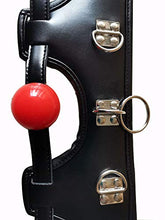 Load image into Gallery viewer, MFMYEE Bondage Harness with Fetish BDSM Silicone Ball Gag Professional Bondage Leather Collar Padded Collar Neck Corset
