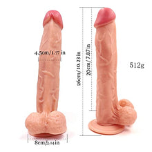 Load image into Gallery viewer, Didldos Soft and Safe PVC Realistic Dildo Penis Strong Suction Cup Hands-Free Dildo Sex Toy Female Training Exercise Fetish 10.2&quot; (Color : Yellow)
