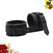 Load image into Gallery viewer, Healifty 1 Pair Ankle Cuffs Role Cuff Adjustable Soft Wrap-Around Leather Bondage
