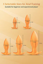 Load image into Gallery viewer, Ultral Soft Butt Plug, Flexible Liquid Silicone Anal Plug Prostate Massage G-spot Stimulator Anal Trainer Kit for Beginner Advanced Players Sex Factory (S)
