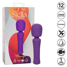 Load image into Gallery viewer, CalExotics Stella Liquid Silicone Wand Massager  Premium Rechargeable Flex Vibrator  Sex Toy for Women Purple
