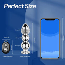 Load image into Gallery viewer, Lock Love Vibrating Anal Plug, Stainless Steel Anal Vibrator with 10 Vibration Modes, Anal Sex Toys Vibrating Butt Plug, Butt Plugs Prostate Massagers, Anal Toy Sexual Adult Sex Toys &amp; Games (Excited)
