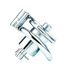 Load image into Gallery viewer, Negative Metal Stainless Steel Catheter Cock Cage Short Male Chastity Device Penis Lock Rings Adult BDSM for Men 51D (Single-Ring 50mm)
