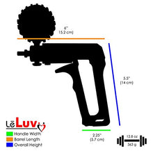 Load image into Gallery viewer, LeLuv Maxi and Protected Gauge Red Penis Pump for Men Bundle with 4 Sizes of Constriction Rings 9 inch Length x 3.70 inch Cylinder Diameter
