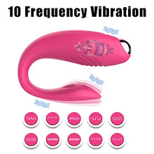 Load image into Gallery viewer, U Shaped Vibrators for Couples Dildo G-Spot Silicone Stimulator Double Vibrators Silicone Sex Toys for Woman Masturbator Erotic,Purple
