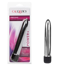 Load image into Gallery viewer, California Exotic Novelties Precious Metal Gems Vibe, Gun Metal, 6.75&quot;
