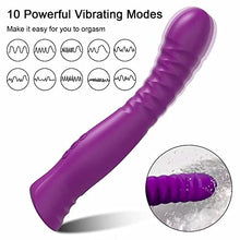 Load image into Gallery viewer, Realistic Vibrating Dildo G Spot Vibrator, Thrusting Dildo with 10 Modes, Huge Dildo Female Vibrator
