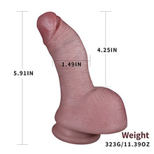 Load image into Gallery viewer, 5.91 Inch Huge Realistic Dildo, Thick Dildos with Suction Cup for Hands-Free Play, Soft and Skin-Friendly for G-spot and Anal Play, Adult Sex Toys for Men and Women
