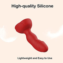 Load image into Gallery viewer, Anal Butt Plug Sex Toys Rose Sex Stimulator for Women, Vibrating Butt Anal Plugs, Remote Control Buttplug Thruster Massage Vibrator with 10 Modes &amp; Red Rose Base, 2023 New Waterproof Silicone SM Toy
