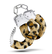 Load image into Gallery viewer, Blush Novelties - Temptasia Metal Hand Cuffs Faux Fur Wrist Restraints Couples Bondage BDSM Kinky Sex Toy - Leopard
