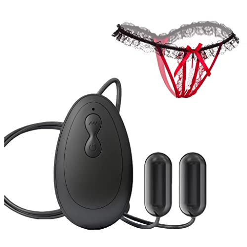 Remote Control Panties Vibrator, 20 Modes Double Bullet Vibrator - for Vagina Stimulator, Waterproof Massager Sex Toys for Couples