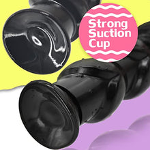 Load image into Gallery viewer, MEBAULT Realistic Dildo with 4 Glans &amp; Suction Cup Black Butt Plug G-spot Anal Dildo Prostate Massager Sex Toy for Men Women Vaginal Anal Masturbation
