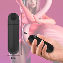 Load image into Gallery viewer, G-Spot Bullet Vibrator Nipple Clitorals Sex Stimulator for Women,USB Rechargeable with 10 Vibration Modes Waterproof Bullet Vibrator (Black)
