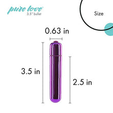 Load image into Gallery viewer, Pure Love Vibrator Bullet, Purple, 3.5 Inch
