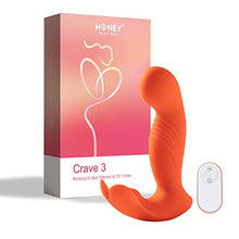 Load image into Gallery viewer, Honey Play Box G-spot Vibrator, Crave-3&quot; Sex Toy for Women with Rotating Massage Head and Clitoral Tickler for Women and Couples, Stimulator with 9 Rotation and Vibration Modes - with Remote Control
