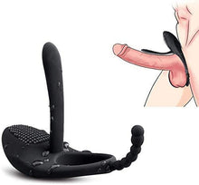 Load image into Gallery viewer, Vibrating Ring Dual Cock Rings Couple Vibrator Male Erection Enhancement Trainer Rechargeable 10 Vibration Modes Clitoral Vibrator G-spot Stimulator for Longer, Stronger, Enhanced Pleasure
