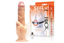 Load image into Gallery viewer, Sexy Gift Set of Massive The Grip Cock-in-Hand Dildo and Icon Brands Orange is The New Black, Blow Gag, Open Mouth Leather Gag
