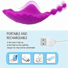 Load image into Gallery viewer, Clitoris Vibrator, Vibrant Couple Sex Stimulation Vibrator, Remote Control, Control Vibrator, Wearable Motor Vibrator with 10 Vibration Modes Waterproof Remote Control Butterfly
