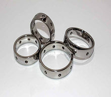 Load image into Gallery viewer, Hell&#39;s Couture, Hot &amp; Cold Steel Cock Ring with 15mm Band, Steel Provides The Best Clamping for Stronger Erections
