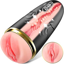 Load image into Gallery viewer, Male Masturbator Men Sex Toys - Adult Sex Toy Male Masturbators with Sucking &amp; Vibrating Modes, 3D Realistic Textured Sleeve Mens Sex Toy Male Stroker, Electric Pocket Pussy for Men Man Masturbation
