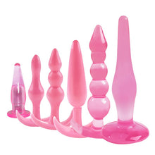 Load image into Gallery viewer, Butt Plug Trainer Kit for Comfortable Long-Term Wear, Adult Plugs Butt for Women Pack of 6 Silicone Anal Plugs Training Set with Flared Base Prostate Anal Sex Toys for Beginners Advanced Users
