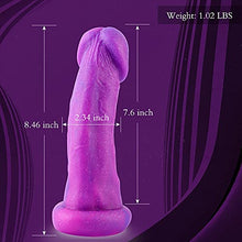 Load image into Gallery viewer, Hismith 8.46&quot; Silicone Dildo with KlicLok System for Hismith Premium Sex Machine, 7.6&quot; Insert-able Length, Max Girth 5.72&quot; Diameter 2.34&quot; - Fantasy Series
