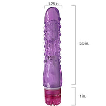 Load image into Gallery viewer, Erotic Bumpy Vibrator - Purple Waterproof Vibrations for Women- Multi-Speed Dial - Female Erotic Bedroom Novelty Aid
