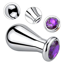 Load image into Gallery viewer, Stainless Steel Big Anal Plug Bulb Shape Jewelry Butt Plug Trainer Set Anal Massager Sex Toy for Men Women (S)
