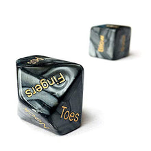 Load image into Gallery viewer, 4PCS Black Sex Dice for Couples Naughty Sex Dice for Couples Game Sex Dice Games for Adults Bedroom Acrylic Dice Set Dice Games P4
