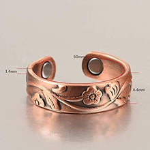 Load image into Gallery viewer, Magnetic Copper Ring for Arthritis Women Pure Copper Rings for Women Adjustable Health (CPR-0937) c
