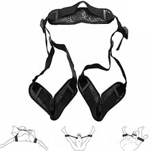 Load image into Gallery viewer, Bondage Leg Restraint Thigh Sling with Adjustable Straps Couples Toy Black Bondage Rope Kit Restraint with Cuffs and Collar20221206
