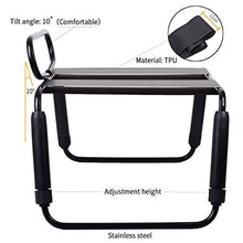 Load image into Gallery viewer, Moonight Adjustable Folding Chair Portable Posture Assist Chair Couples Stool Multifunction Detachable Stool Elastic Waterproof Furniture for Bedroom Bathroom Bear Weight up to 300 pounds
