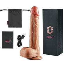 Load image into Gallery viewer, 8.5&quot; Thrusting Realistic Dildo Vibrator Sex Toy for Women, Eupher 6M Remote Heating &amp; Vibrating Dildo for G Spot Clitoral Anal Stimulator, 3 Thrusts &amp; Rotations 9 Vibrations Silicone Suction Cup Dildo
