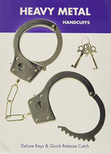 Load image into Gallery viewer, Abs Holdings Kink Heavy Metal Handcuffs, Silver
