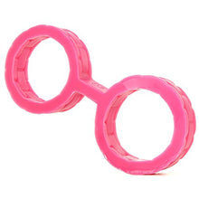 Load image into Gallery viewer, Doc Johnson Platinum Premuim Silicone - The Cuffs - Sturdy Silicone Handcuffs for Restraining Your Partner Easily and Comfortably - Large - Pink
