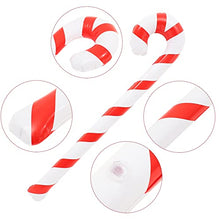 Load image into Gallery viewer, LUOZZY 8 Pcs Christmas Inflatable Candy Canes Xmas Inflatable Sticks Candy Canes Party Props (90CM Stripped)
