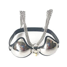 Load image into Gallery viewer, LESOYA Female Stainless Steel U-Type Cup Restraints Chastity Belt Device Lockable Women Bra Harness

