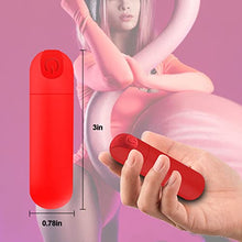 Load image into Gallery viewer, Bullet Vibrator Vibrator Clitoris &amp; G-Spot Nipple, G Spot Dildo Vibrators Clitorals Stimulator with 10 Modes, Adult Sex Toy Vibrator for Women Couple USB Rechargeable, Waterproof Massager,Red
