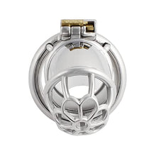 Load image into Gallery viewer, Jefisry Chasity Cage for Men Metal Chastity Device Breathable Male Abstinence Chastity Lock Cock Cage Penis Cage Prevent Erection Toy J1740 40mm Silver Grey
