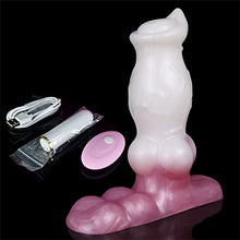 Load image into Gallery viewer, 5.7&quot; Small Dildo Vibrator Remote Condrol Dildo Butt Plug Toy, Couples Silicone Dildo Dragon Dildo with Knot, Anal Vibrating Dildo Adult Sex Toy
