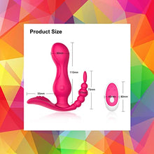 Load image into Gallery viewer, Dildos 3 in 1 Wireless G Spot Remote Control Vibrator for Women Anal Wearable Panties Dildo Sex Toys for Adults
