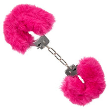 Load image into Gallery viewer, CalExotics Ultra Fluffy Furry Cuffs Handcuff Sex Key Holster Adults Law Enforcement Role Play BDSM Restraining - Pink - SE-2651-55-3
