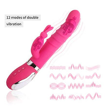 Load image into Gallery viewer, G Spot Rabbit Vibrator Electric Toy, Rose Sex Toys for Clitoris G-spot Stimulation,Waterproof Dildo Vibrator with 9 Powerful Vibrations Dual Motor Stimulator Massager Adult Sex Toy
