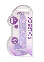 Load image into Gallery viewer, 8&quot; / 20 cm Realistic Dildo with Balls - Purple
