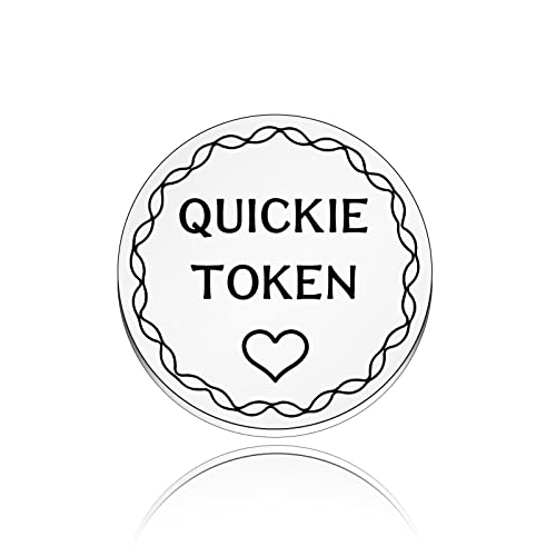 YWQBZ Naughty Gifts for Boyfriend Husband Funny Mature Sex Token Gift Naughty Bedroom Fun Gift for Him (QUICKIE TOKEN)