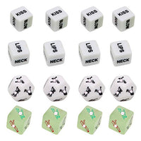 16pcs Funny Adult Dices Game Funny Love Dices Toy Positions Game Dice English Role Play Accessories for Couples Lovers