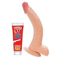 Nasstoys Whopper Curve Dong with Balls Flesh 8 inch Dildo