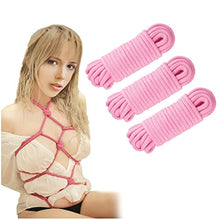 Load image into Gallery viewer, Sex Bondage Soft Rope Pink Cord 3Pcs 10M 33 Feet Cotton Rope Craft Rope Thick Cotton Cord Adult Games Restraints
