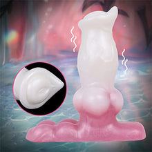 Load image into Gallery viewer, 5.7&quot; Small Dildo Vibrator Remote Condrol Dildo Butt Plug Toy, Couples Silicone Dildo Dragon Dildo with Knot, Anal Vibrating Dildo Adult Sex Toy
